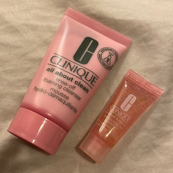 Clinique Other - Clinique rinse off foaming cleanser and moisture surge eye